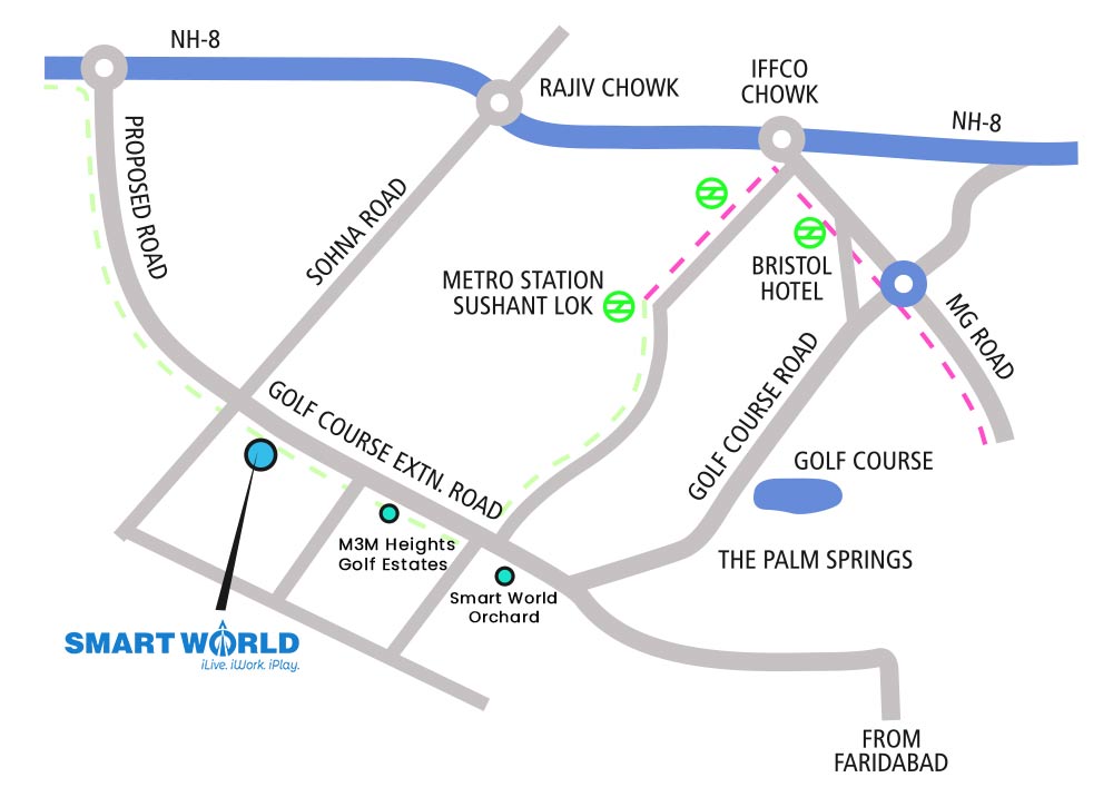 Smart World Sector 66 Luxury Apartments location